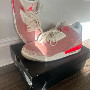 Jordan Women's Sneakers in Pink and White